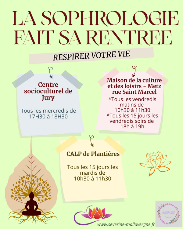 La Sophrologie fait sa rentrée!