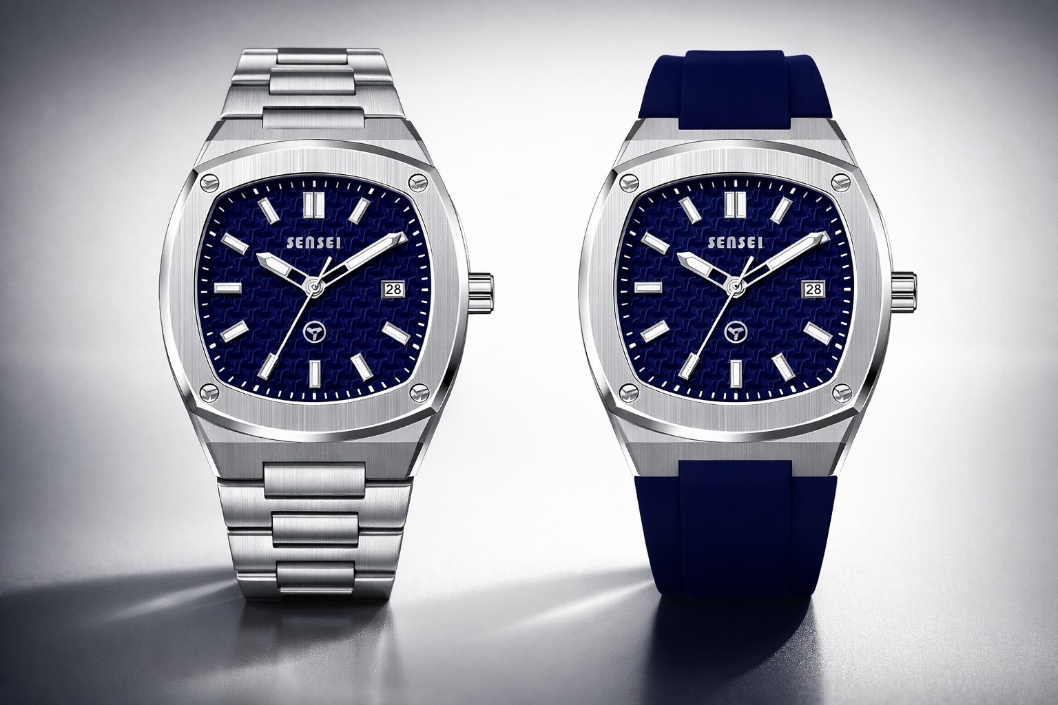 montres japonaises élégantes sur fond minimaliste