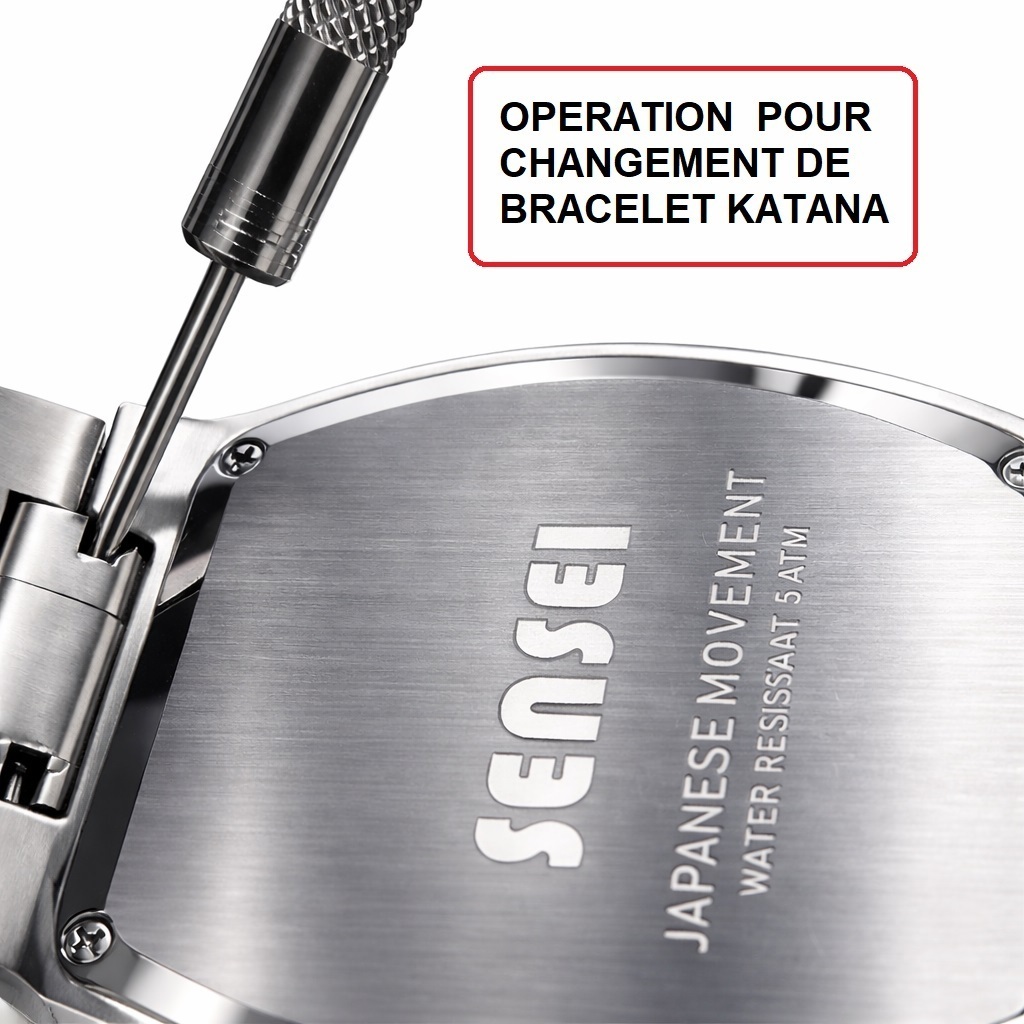 montre avec couronne réglage date heure