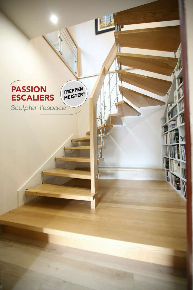 après escalier en bois moderne