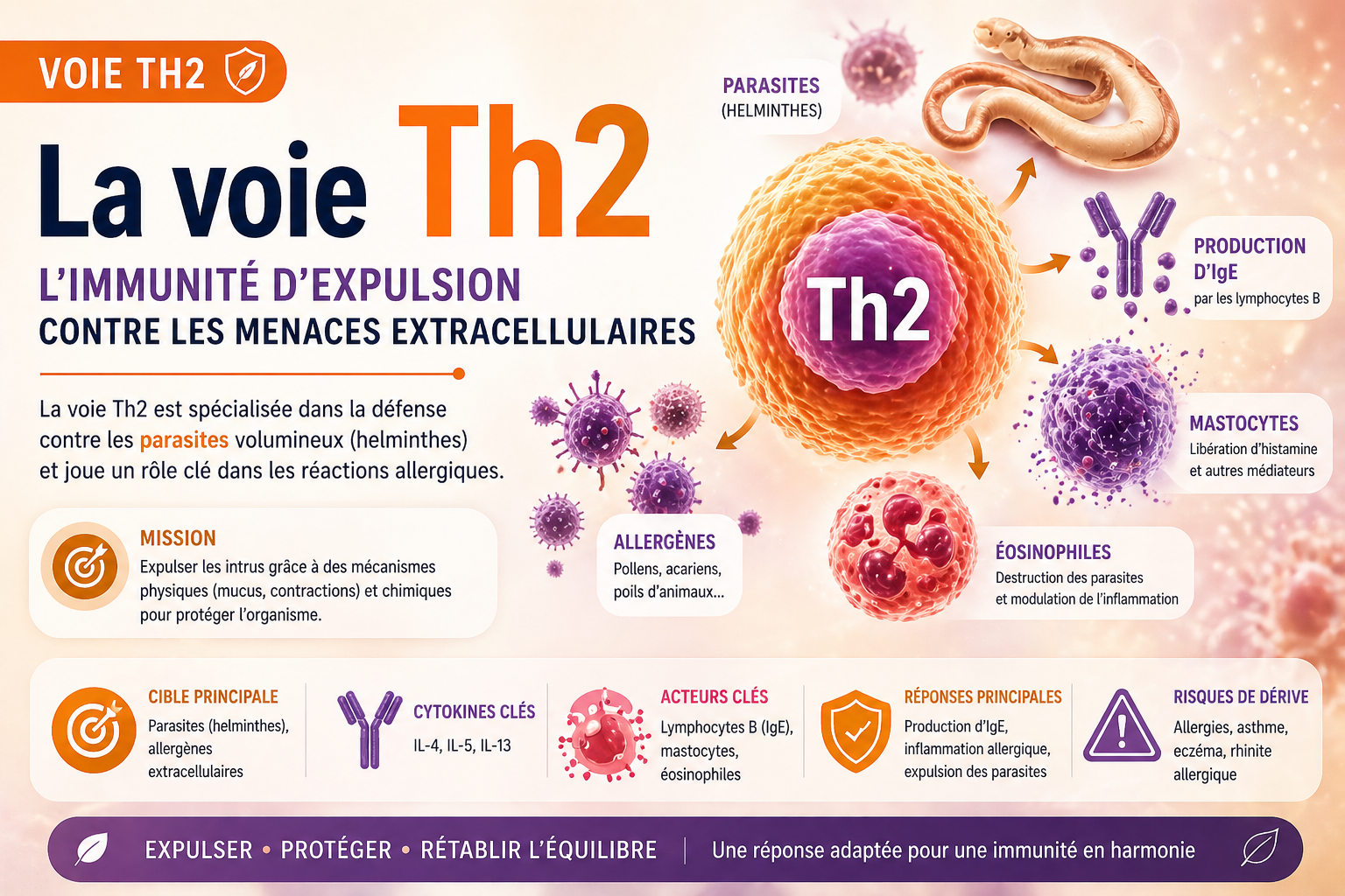 La Voie Th2 : de la défense antiparasitaire aux défis du terrain allergique