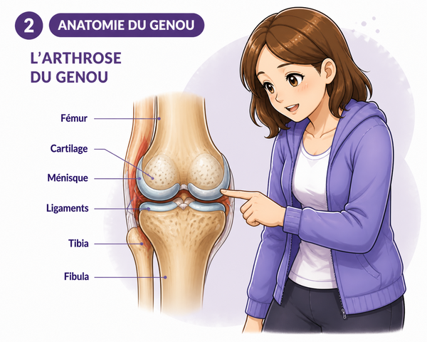 L’arthrose du genou (I) -  Anatomie du genou