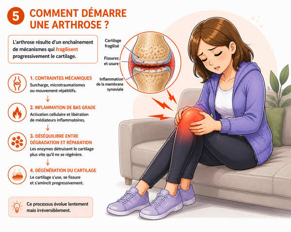 L’arthrose du genou (IV) - Comment démarre une arthrose ?