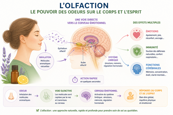 L'olfactothérapie : le pouvoir des molécules au cœur du cerveau émotionnel