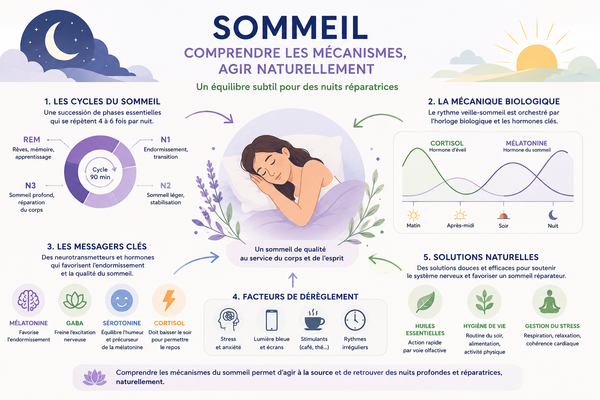Sommeil : comprendre les mécanismes et les solutions naturelles