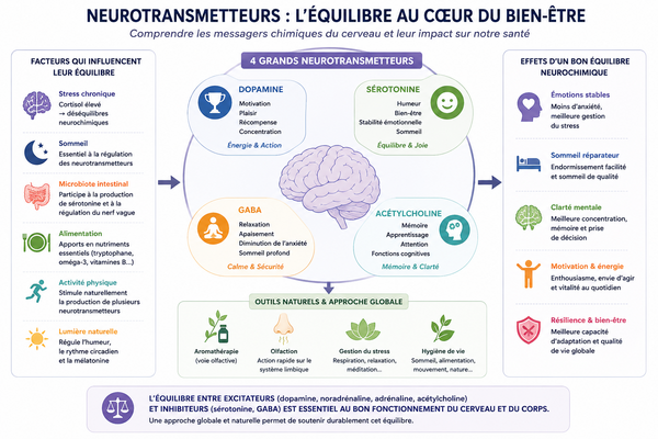 Neurotransmetteurs : comprendre leur rôle dans le stress, le sommeil et les émotions