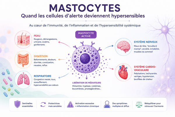 Mastocytes : quand les cellules d’alerte deviennent hypersensibles