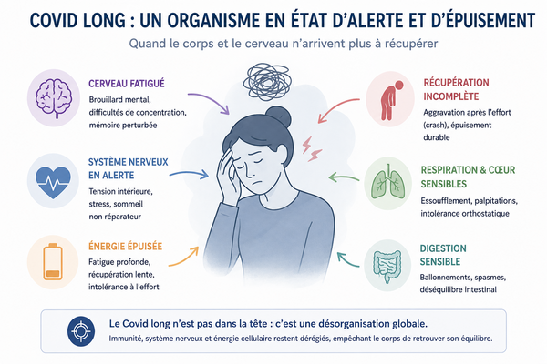 Covid long : quand l’organisme reste bloqué dans un état d’alerte et d’épuisement
