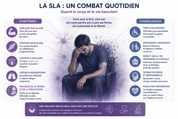 Sclérose Latérale Amyotrophique (SLA) : Quand les motoneurones s’épuisent sous le feu croisé de l’inflammation et du stress cellulaire