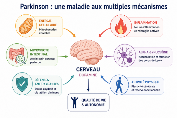 Maladie de Parkinson : comprendre les mécanismes et les pistes naturelles d'accompagnement