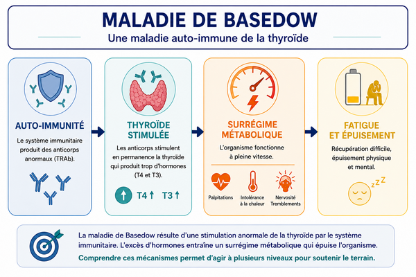 Maladie de Basedow : comprendre l'hyperthyroïdie auto-immune et les pistes naturelles d'accompagnement