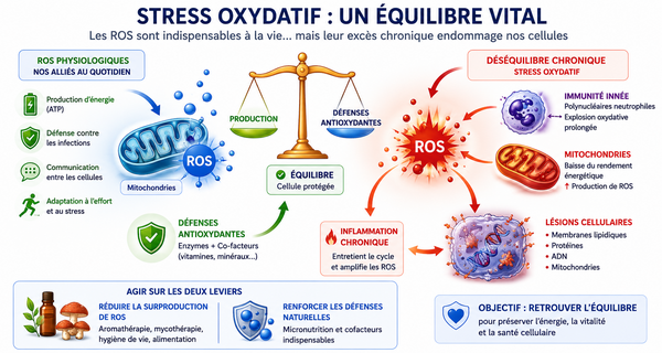 Stress oxydatif : un équilibre essentiel entre protection et dommages