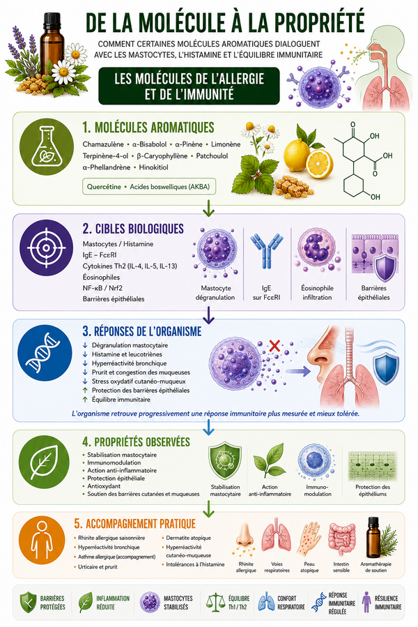 De la molécule à la propriété : les molécules de l'allergie et de l'immunité