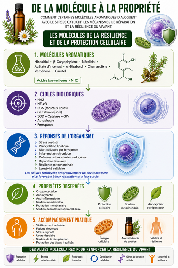 De la molécule à la propriété : Les molécules de la résilience et de la protection cellulaire