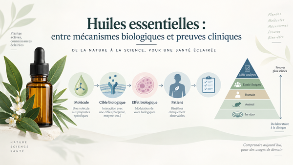 Huiles essentielles : entre mécanismes démontrés et efficacité clinique