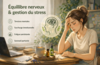 Cerveau humain illustrant équilibre nerveux et émotionnel
