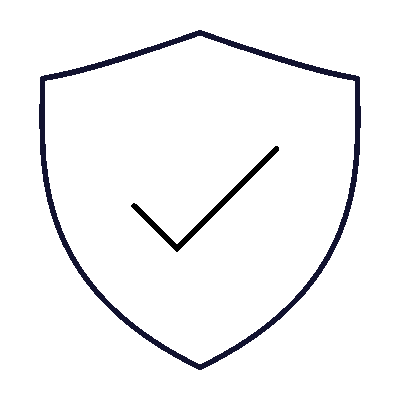 Wired outline 457 shield security hover pinch