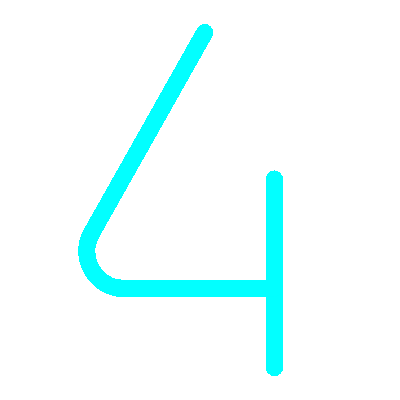 Wired outline 2432 number 4 hover draw  1 