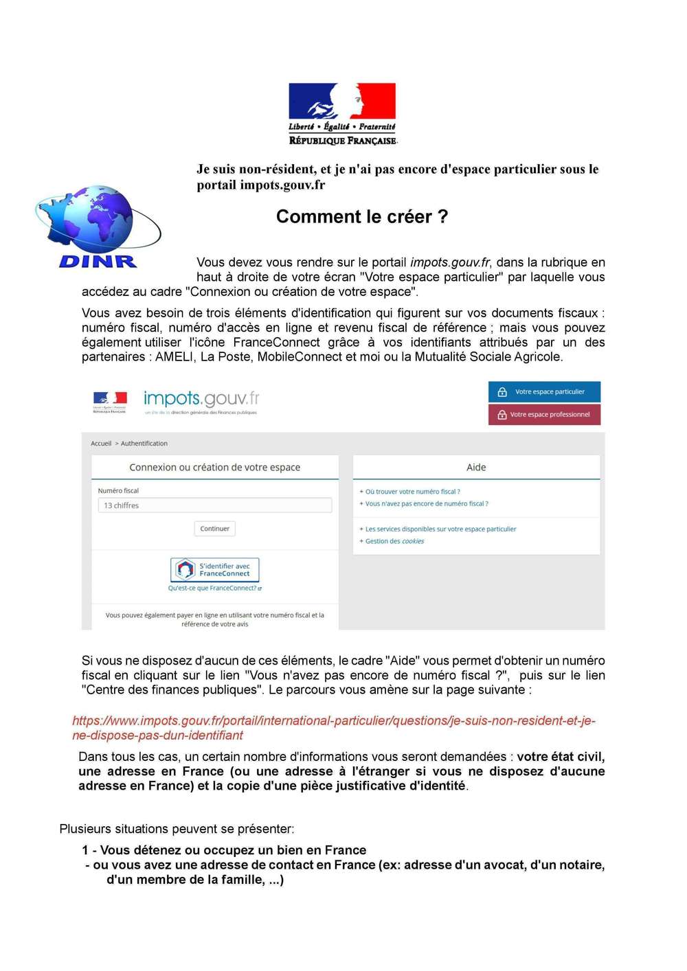 Impots Gouv Fr Portail Particulier Acceder Mon Espace