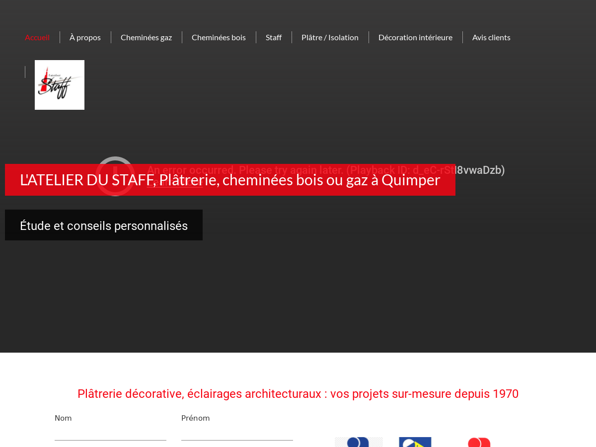 Exemple de site internet de Artisanat du BTP à Quimper