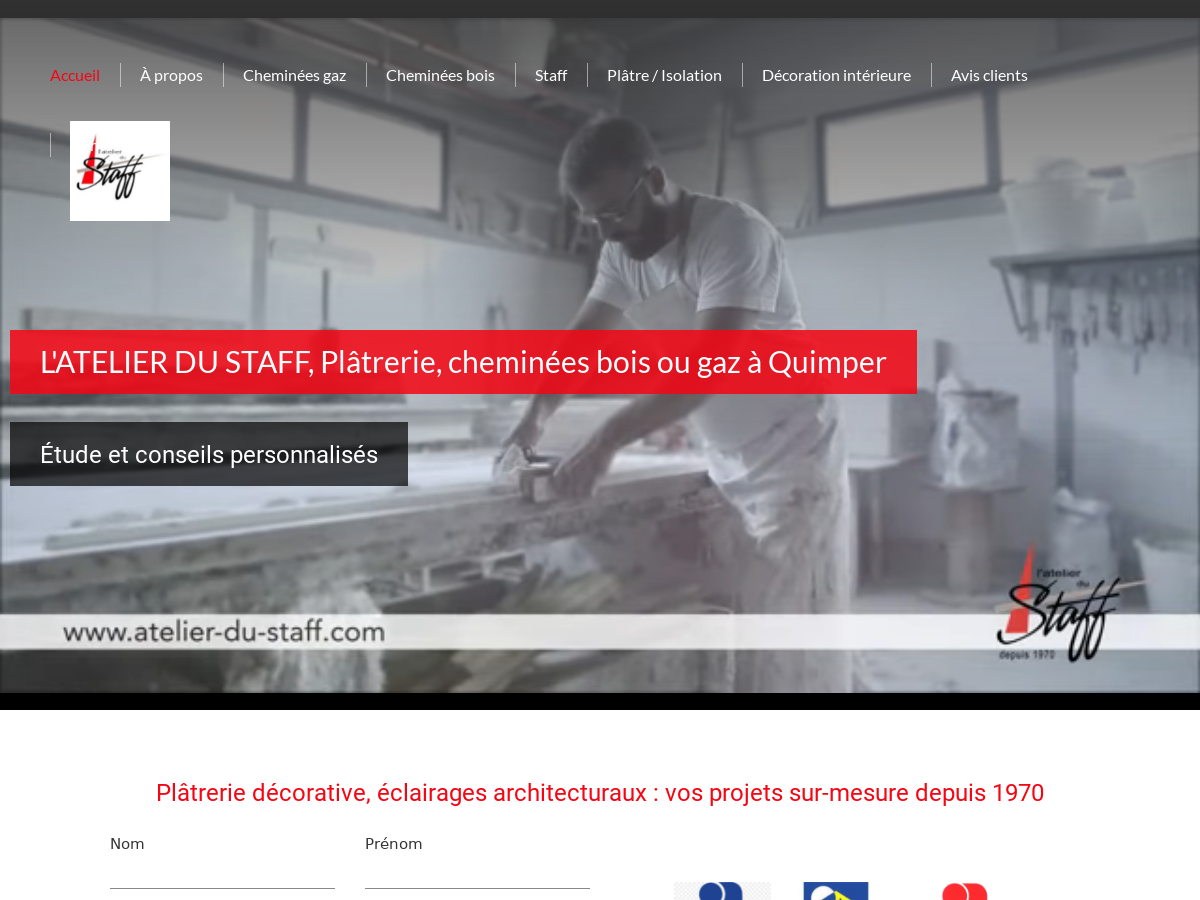 Exemple de site internet de  à Quimper