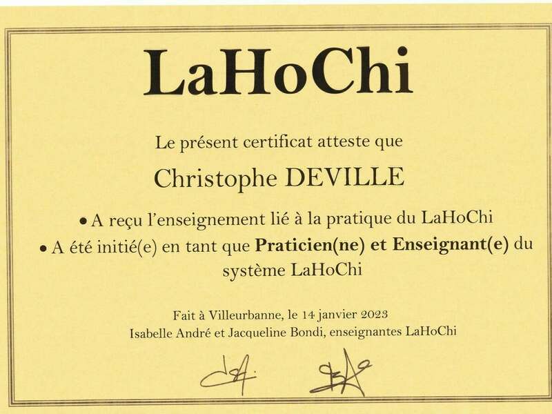 diplome lahochi de christophe deville