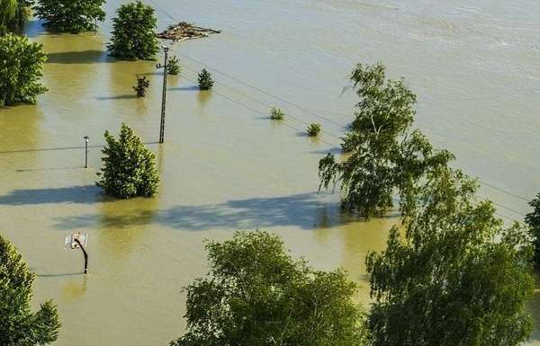 Immeuble inondé à Paris