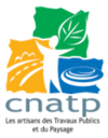Logo CNATP, les artisans du paysage et des travaux publics