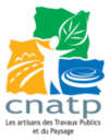 Logo CNATP, les artisans du paysage et des travaux publics
