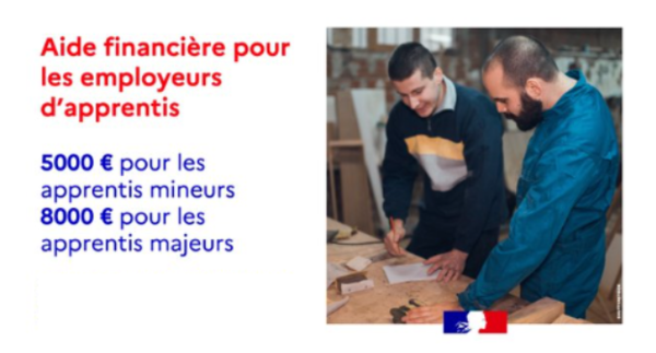 Juillet, le moment  de recruter son apprenti - Rappel du plan de soutien de l’apprentissage du Gouvernement