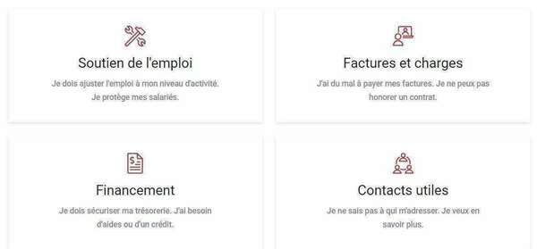 Mesures gouvernementales de soutien à l'économie