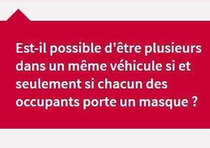 Est-il possible d'être plusieurs dans le même véhicule ?