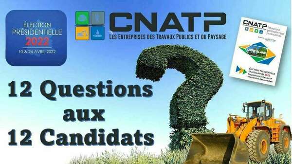 Livre blanc CNATP élections présidentielle et législatives 2022  + 12 questions posées aux 12 candidats à la présidence 