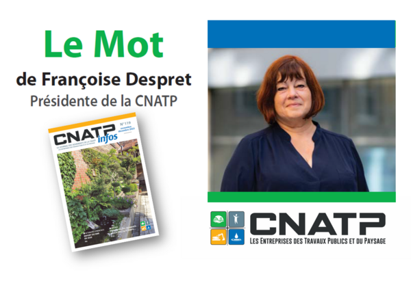Edito Présidente CNATP - CNATP Infos Novembre 2023