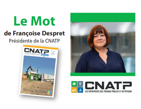 Edito Présidente - CNATP Infos Mai 2024