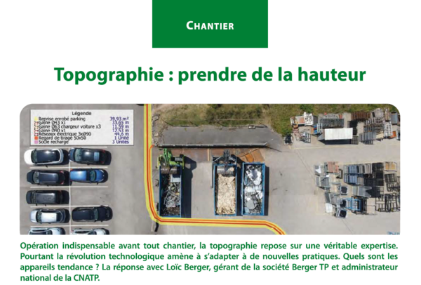 Topographie : prendre de la hauteur Article CNATP Infos Janvier 2025
