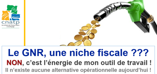 La nouvelle fiscalité sur le GNR ne peut pas s'appliquer au 1er Juillet !!!