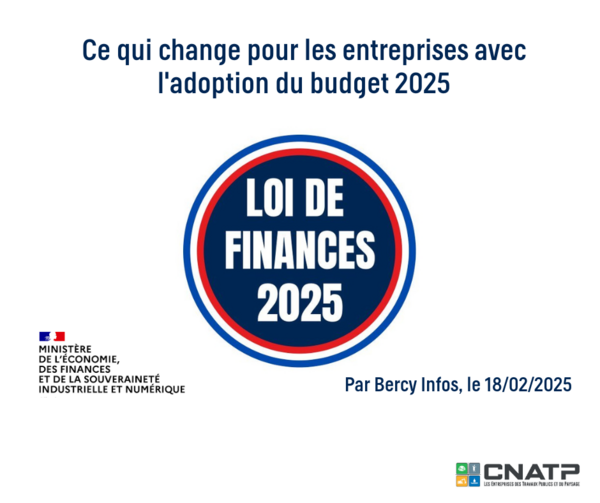 Budget 2025 : ce qui change pour votre entreprise
