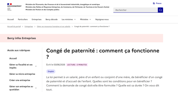 Congé de paternité : position de la CNATP et comment ça fonctionne ?