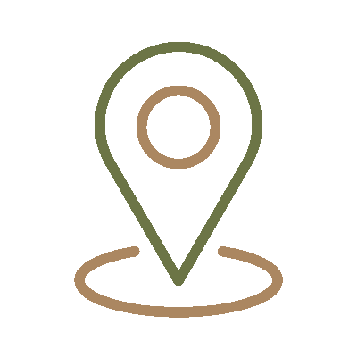 Wired outline 53 location pin on round map hover jump  4 