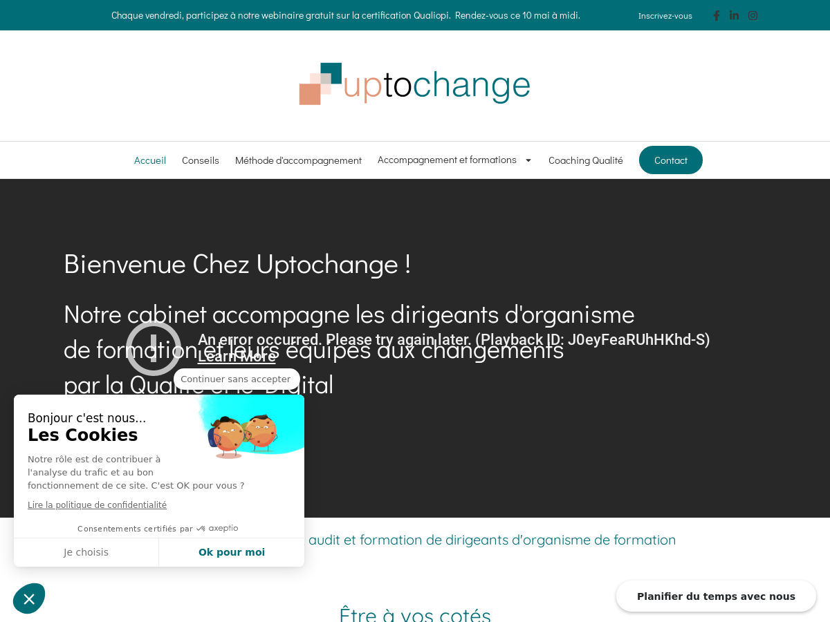 Exemple de site internet de Service et Conseil à Paris