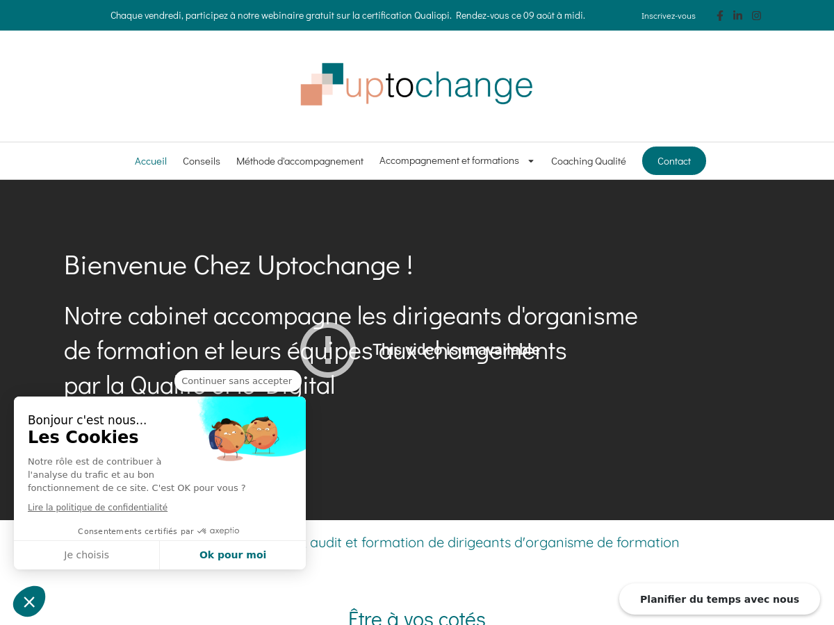 Exemple de site internet de Formation professionnelle à Paris