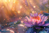Fleur de lotus rose symbole dorigine et transformation