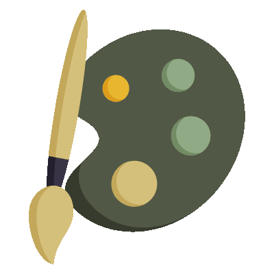 Wired flat 771 artist painting color palette hover pinch