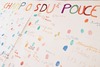 Tableau « Champions du pouce » avec empreintes de pouces d'enfants