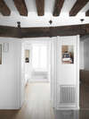 Rénovation appartement ancien avec poutre dans le marais