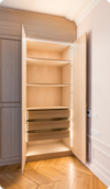 dressing moderne avec matériaux durables et esthétiques