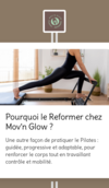 Femme pratiquant Pilates Reformer dans un studio lumineux