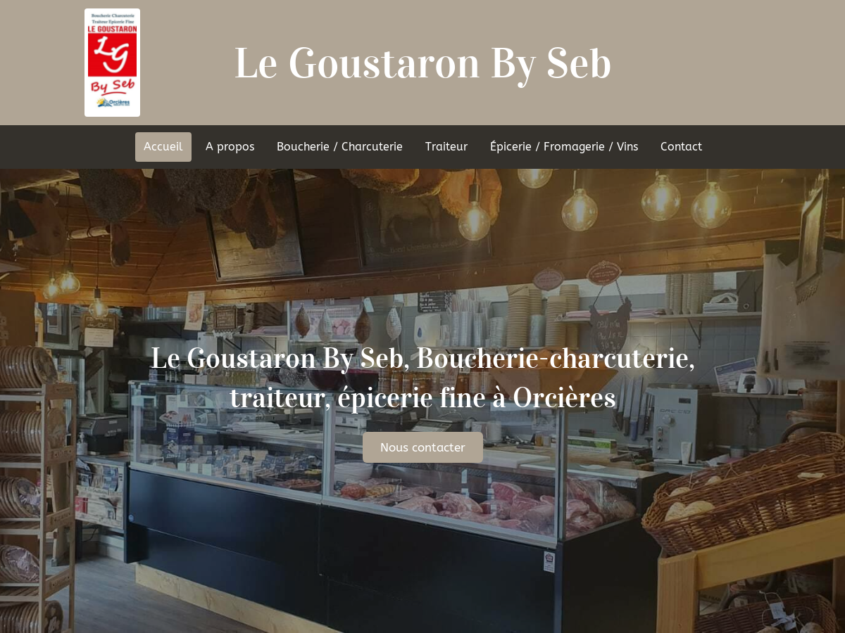 Exemple de site internet de Boucherie et Charcuterie à Orcières