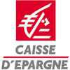Logo Caisse d Épargne écureuil rouge et texte gris